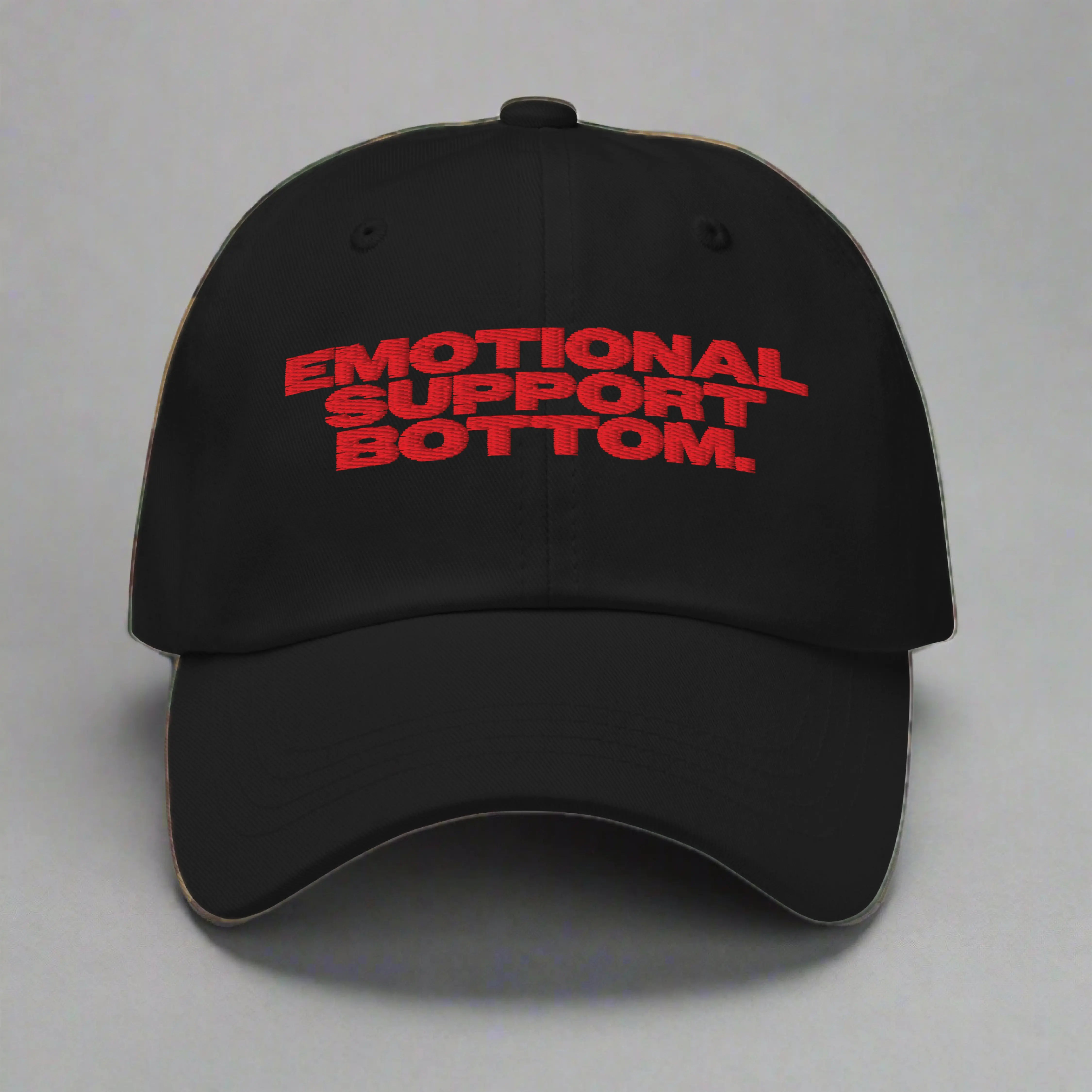Emotional Support Bottom Dad Hat YES HOMO