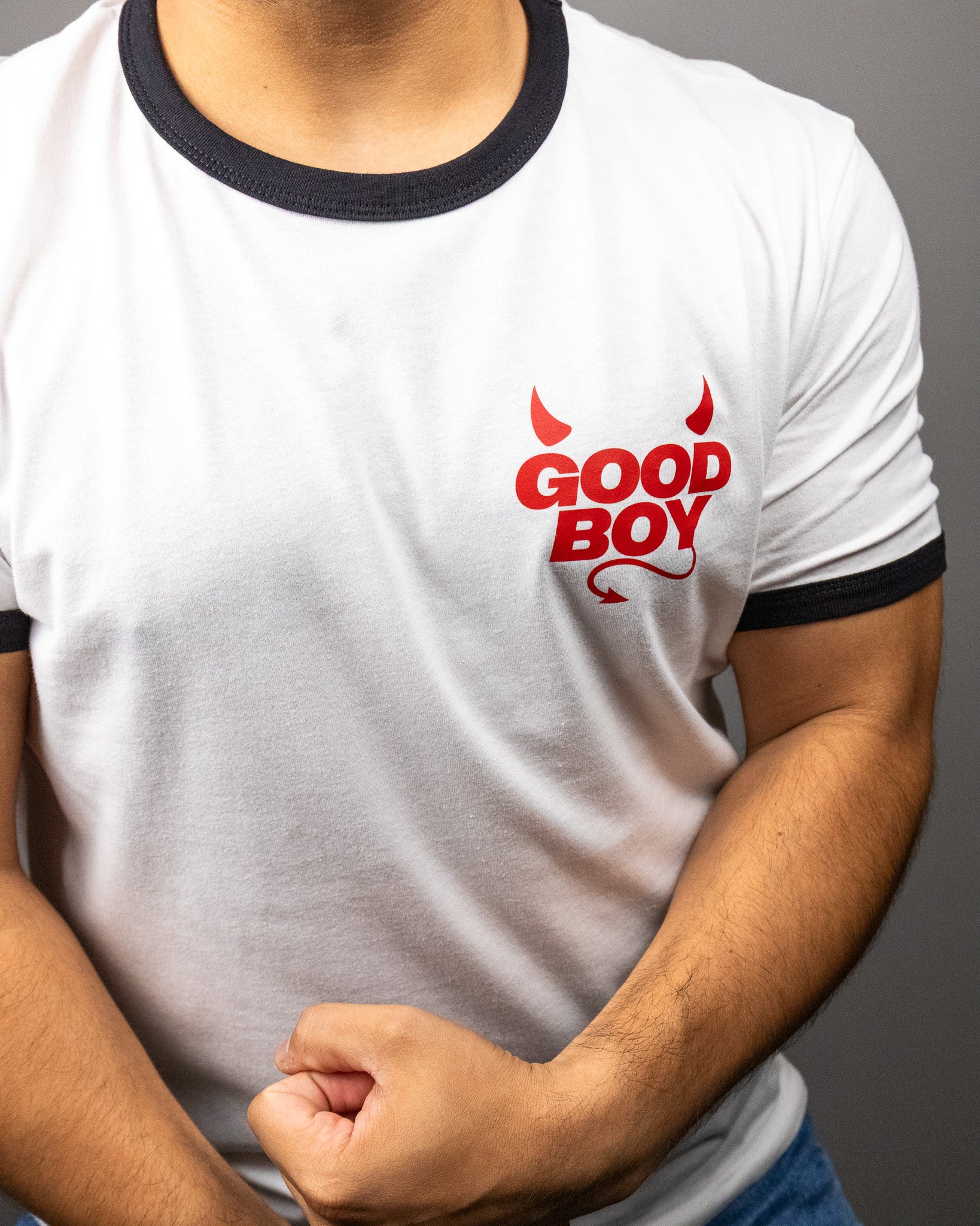 Good Boy Halloween Ringer T-Shirt