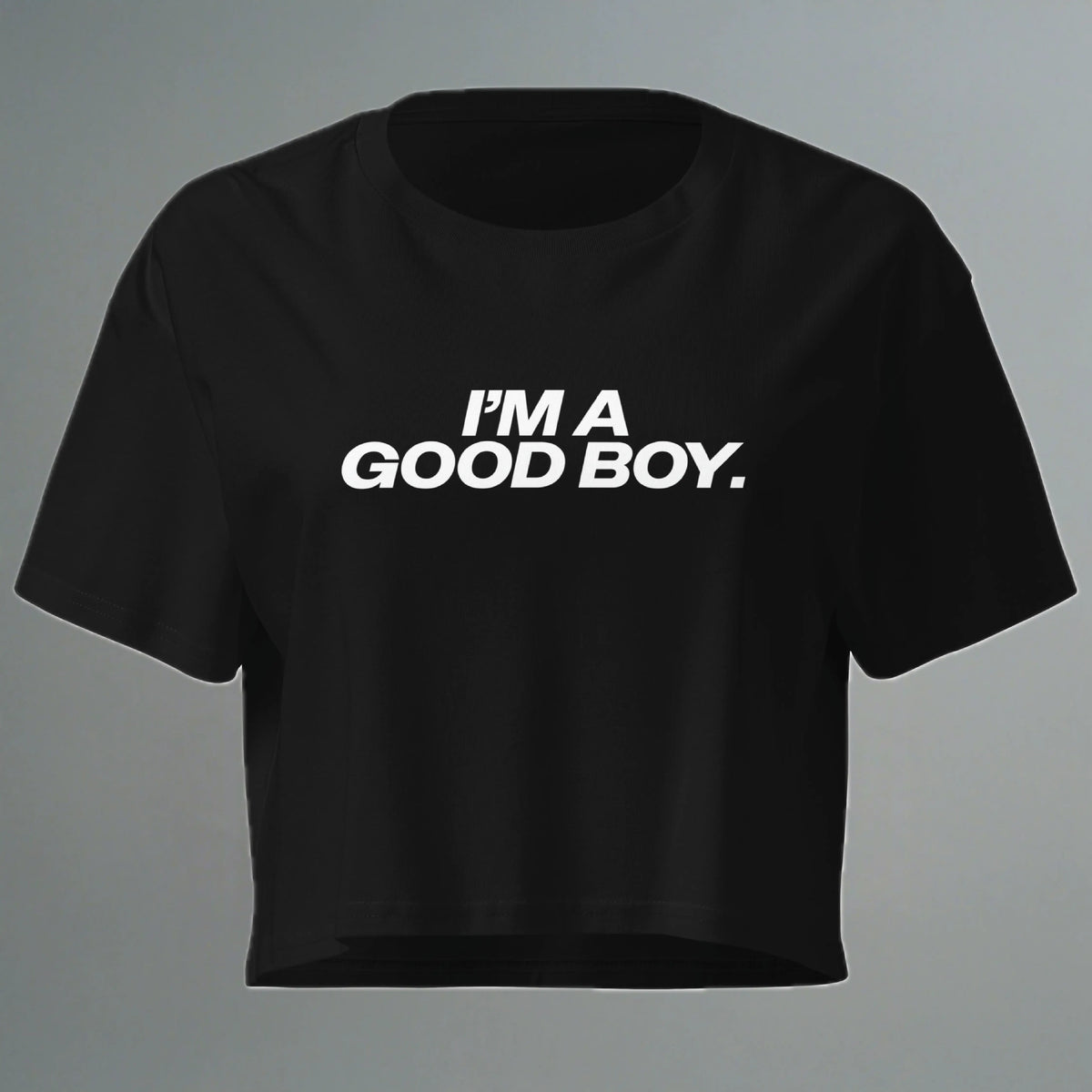 I'm A Good Boy Crop Top Crop Top (Women's Cut - Size Up) YES HOMO