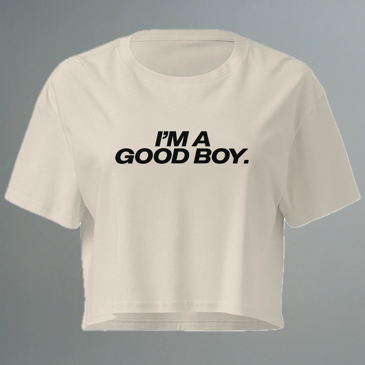 I'm A Good Boy Crop Top Crop Top (Women's Cut - Size Up) YES HOMO