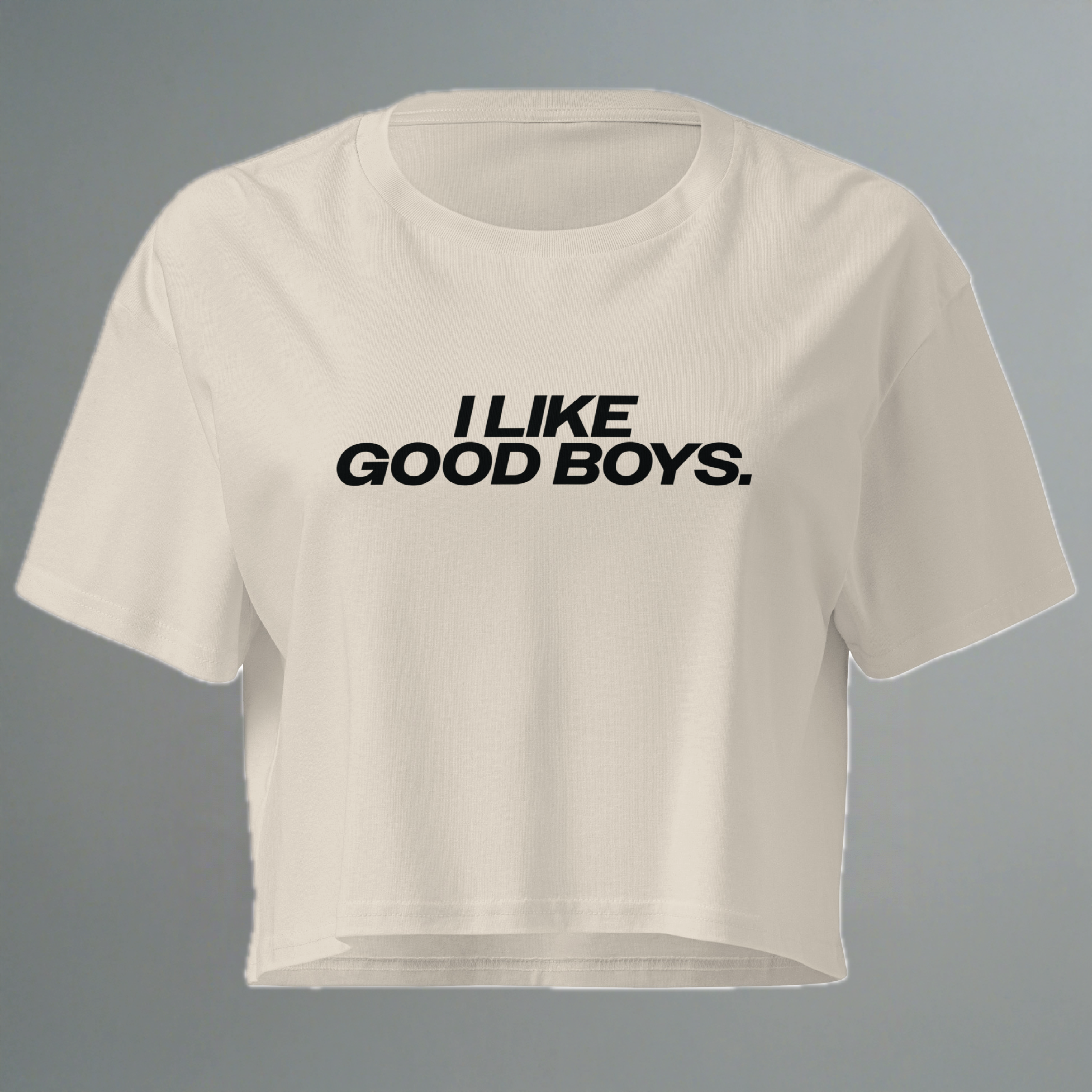 Cropped I Like Good Boys (corte feminino - tamanho 2x maior)