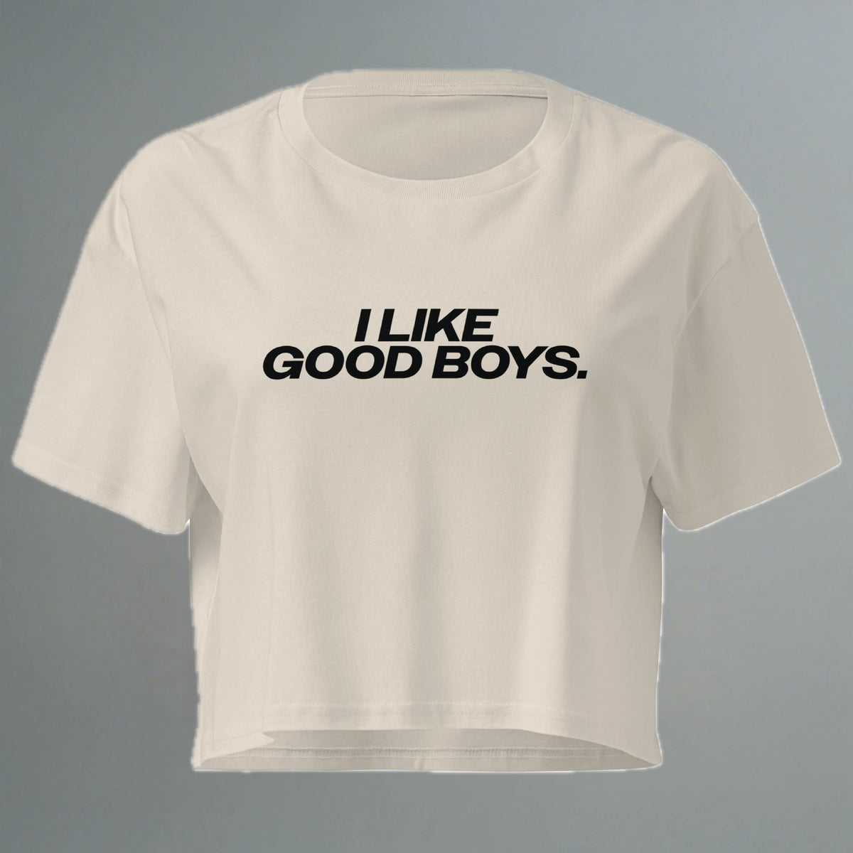 I Like Good Boys Crop Top (Women's Cut - Size Up) YES HOMO