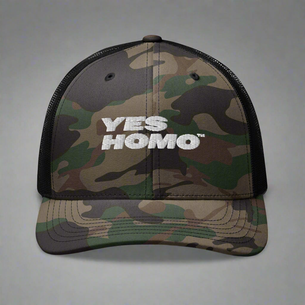 Yes Homo Camouflage Trucker Hat