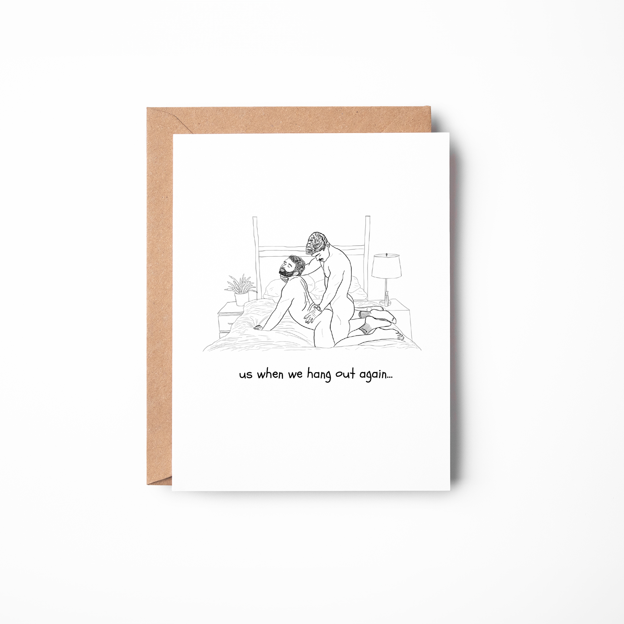 Us When We Hang Out Again (Doggy) - Gay Greeting Card