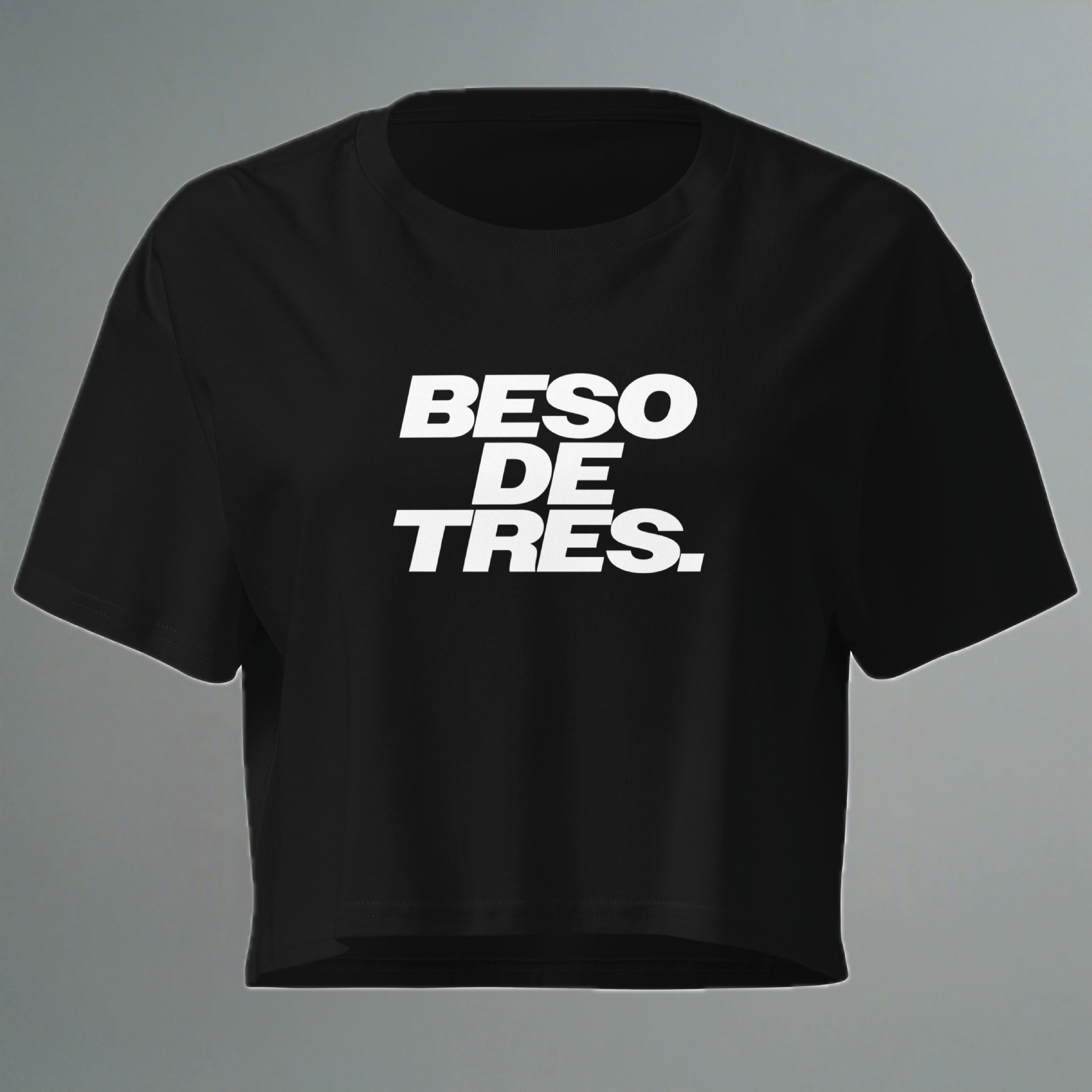 Top curto Beso De Tres (corte feminino - tamanho 2x maior)
