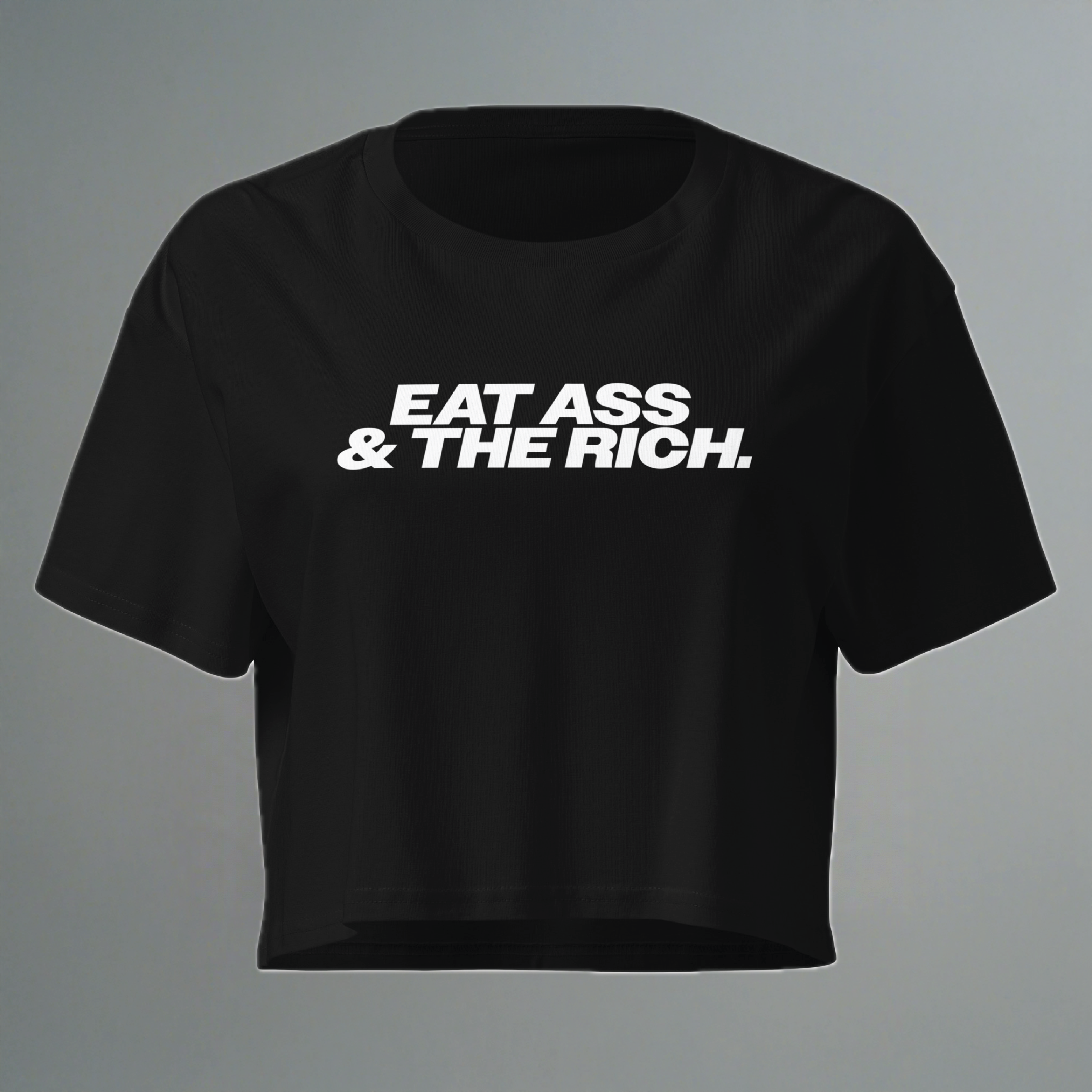 Top curto Eat Ass &amp; The Rich (corte feminino - tamanho 2x maior)