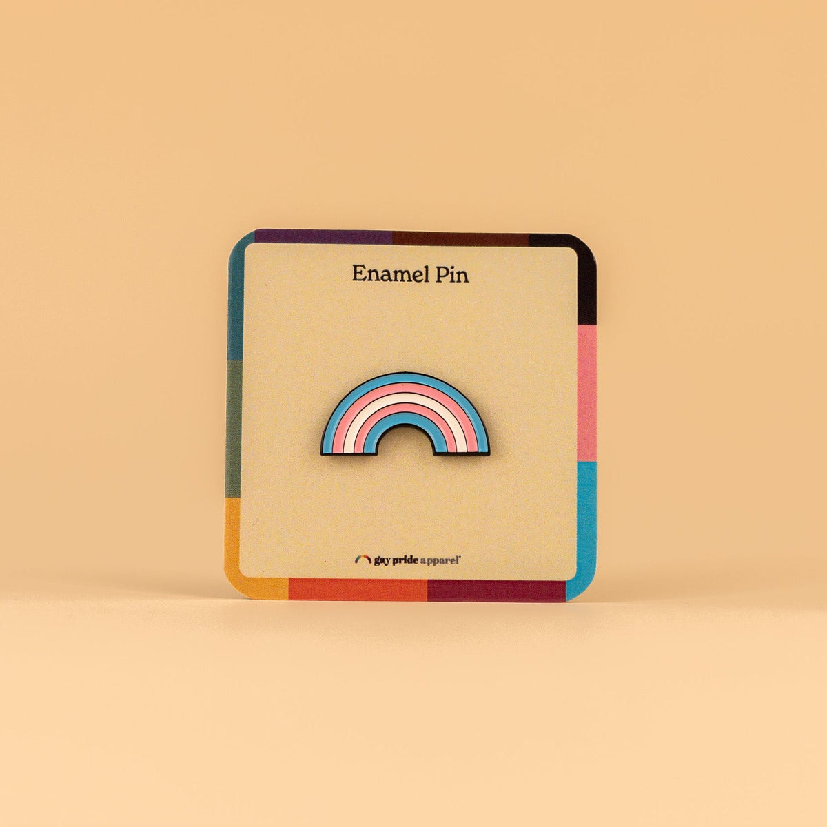 Trans Rainbow Enamel Pin