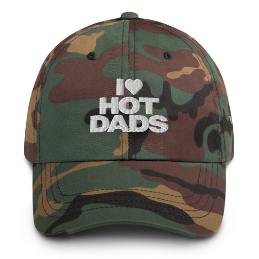 I Love Hot Dads Dad hat