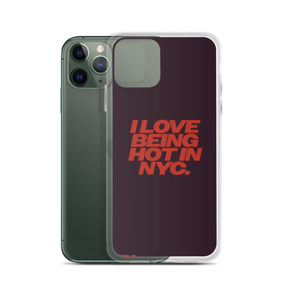 I Love Being Hot in NYC Clear Case for iPhone®