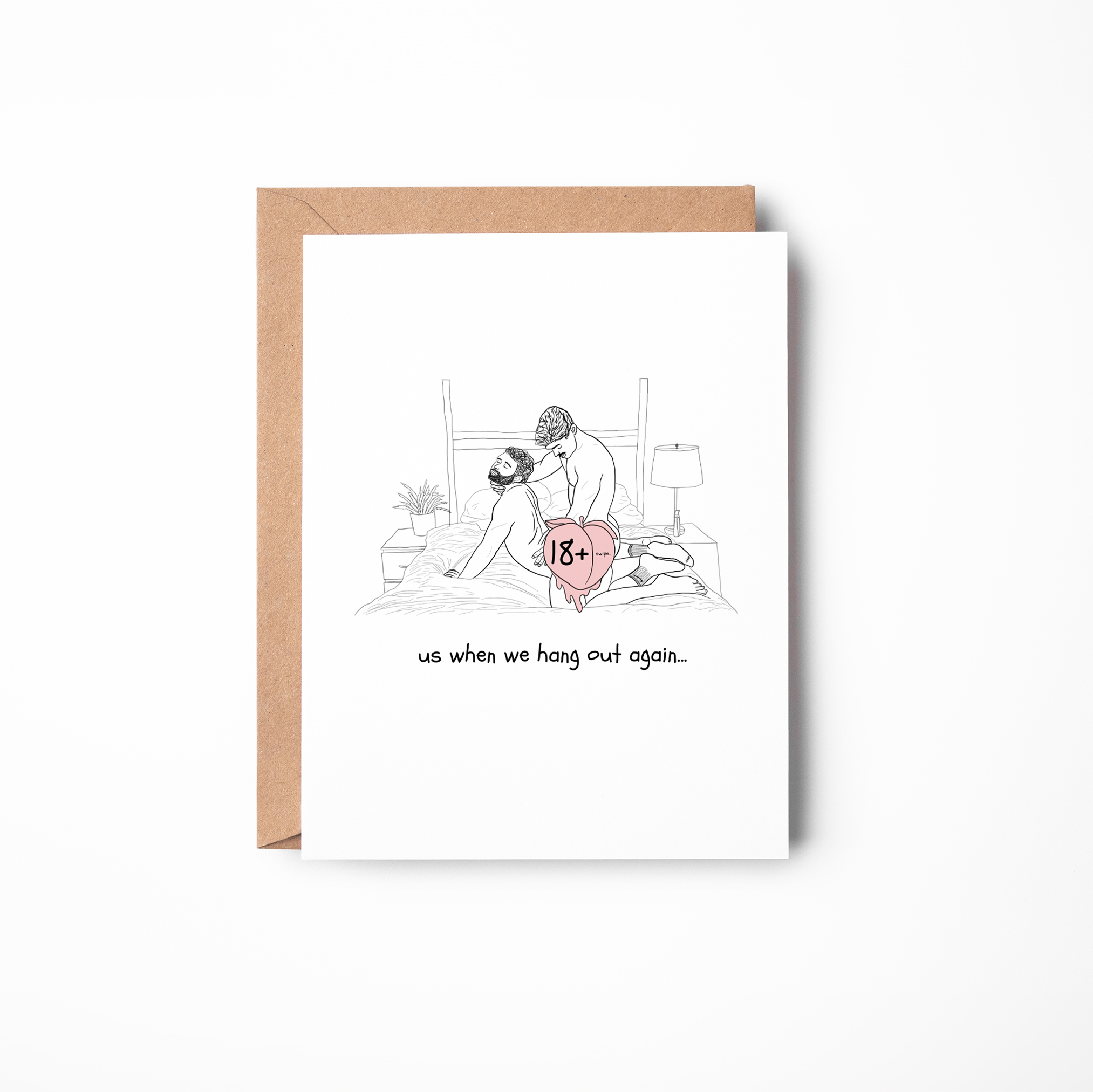 Us When We Hang Out Again (Doggy) - Gay Greeting Card