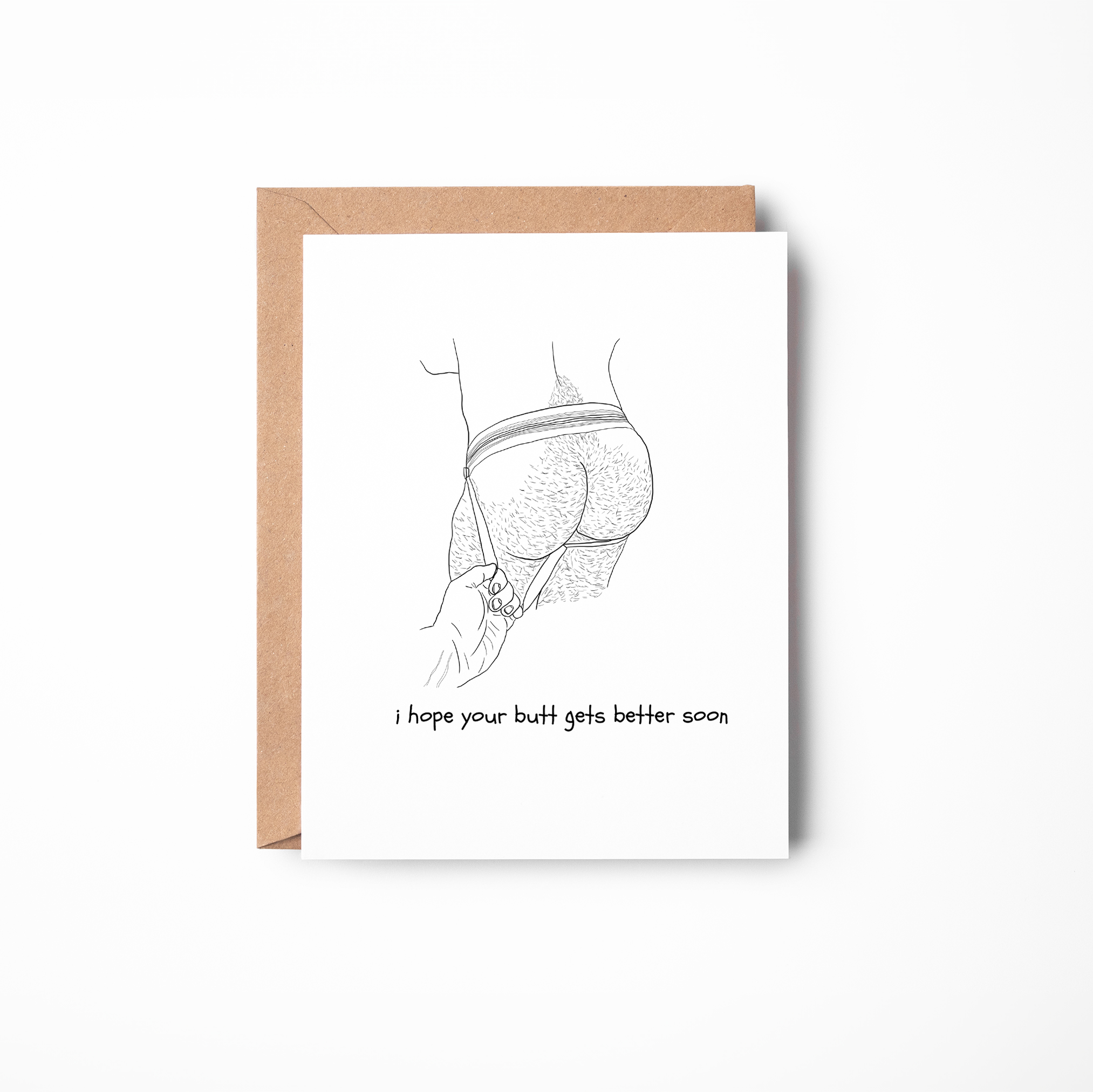 I Hope Your Butt Gets Better Soon Card – Funny Gay Get Well Card