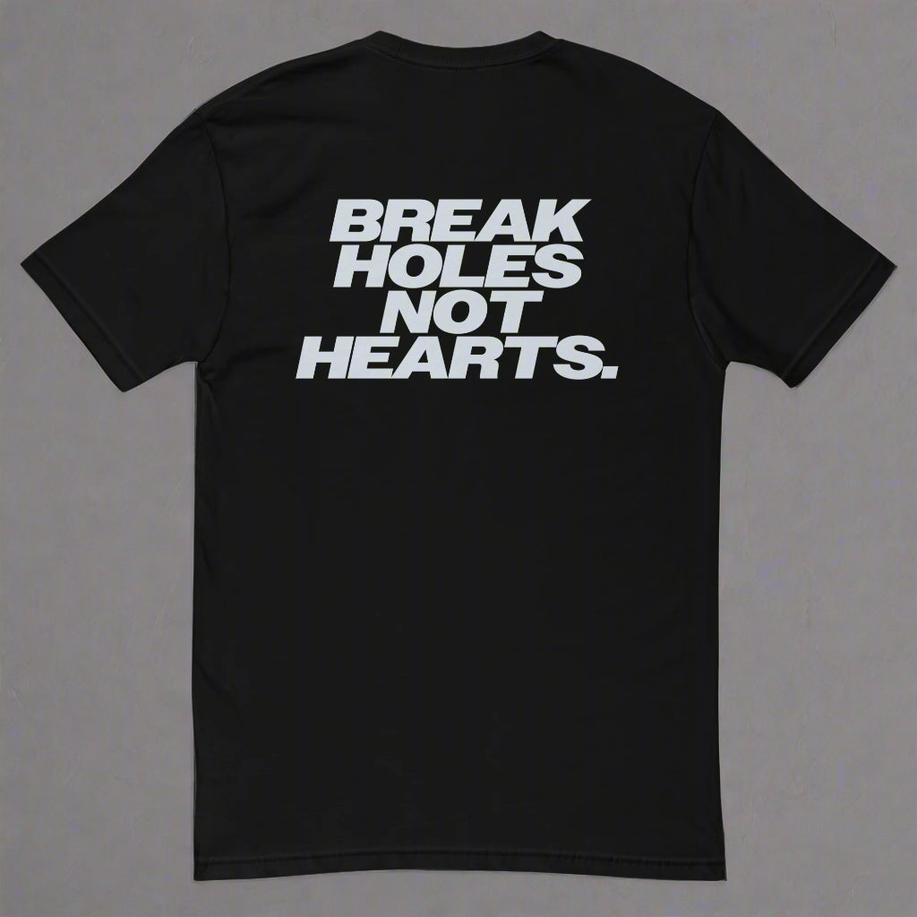 Camiseta justa Break Holes Not Hearts