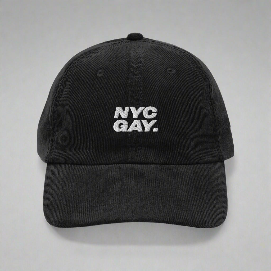 Sombrero de pana vintage NYC GAY